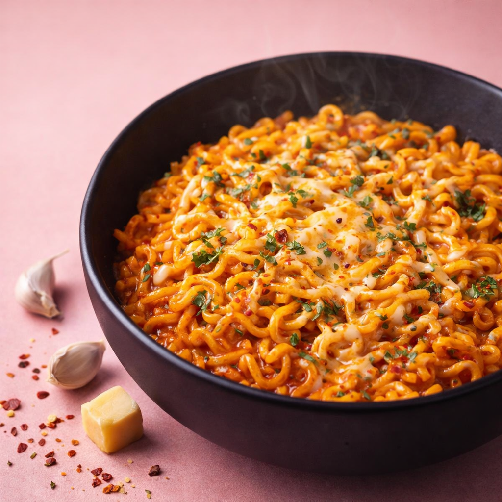 Spicy Cheesy Garlic Maggi